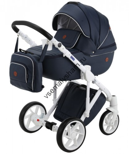 Коляска 2 в 1 Bebe Mobile Marconi Ecco 100% кожа