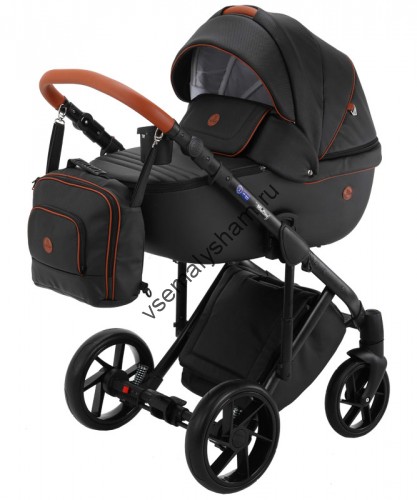 Коляска 2 в 1 Bebe Mobile Marconi Ecco 100% кожа