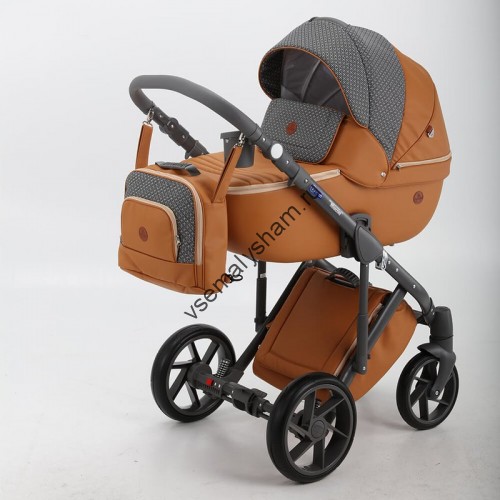 Коляска 2 в 1 Bebe Mobile Marconi Ecco 100% кожа