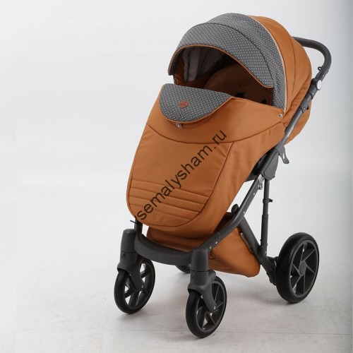 Коляска 2 в 1 Bebe Mobile Marconi Ecco 100% кожа