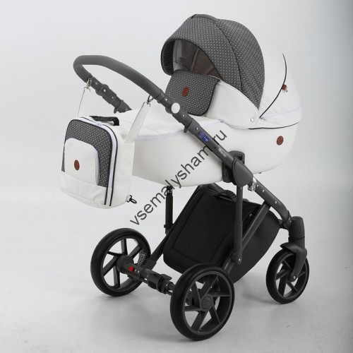 Коляска 2 в 1 Bebe Mobile Marconi Ecco 100% кожа