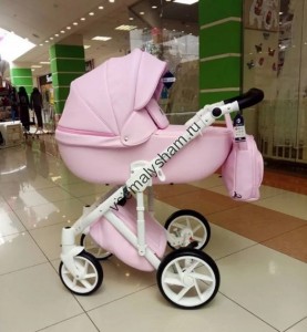 Коляска 2 в 1 Bebe Mobile Marconi Ecco 100% кожа BE16 