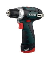 Аккумуляторная дрель-шуруповерт Metabo PowerMaxx BS 2014, 10.8 В, 2.0А·ч х2, кейс