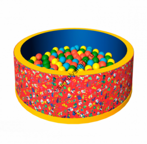 Сухой бассейн Romana Весёлая полянка ДМФ-МК-02.2.51.01 красный