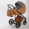 Коляска 3 в 1 Bebe Mobile Marconi Ecco 100% кожа