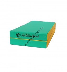 Мат № 3 Perfetto Sport 100 х 100 х 10 складной зелено-желтый
