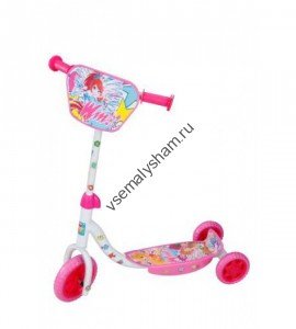 Самокат 3-х колесный 1Toy Winx T56810