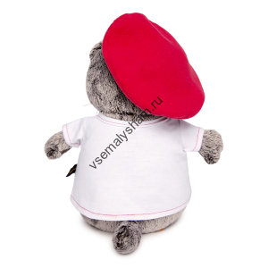 Кот Басик в футболке с принтом Плюшевая революция