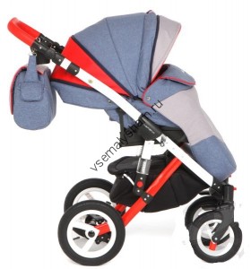 Джинс красный