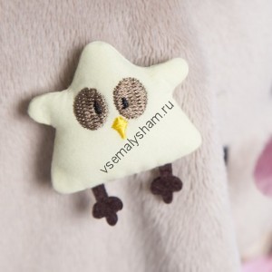 Мягкая игрушка Budi Basa Зайка Ми в желтом платье и совенком на ушке  18 см