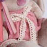 Мягкая игрушка Budi Basa Зайка Ми в бледно-розовом платье и шляпке с цветами 23 см