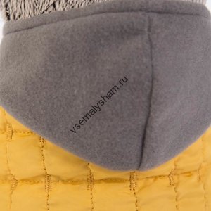 Кот Басик в желтой жилетке с серым капюшоном