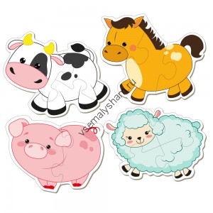 Пазлы для самых маленьких Коровка