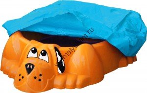 Песочница-бассейн PalPlay Собачка с покрытием 431 оранжевый