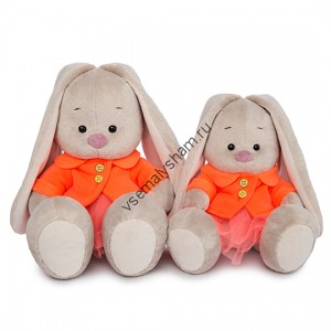 Мягкая игрушка Budi Basa Зайка Ми в оранжевой куртке и юбке 18 см