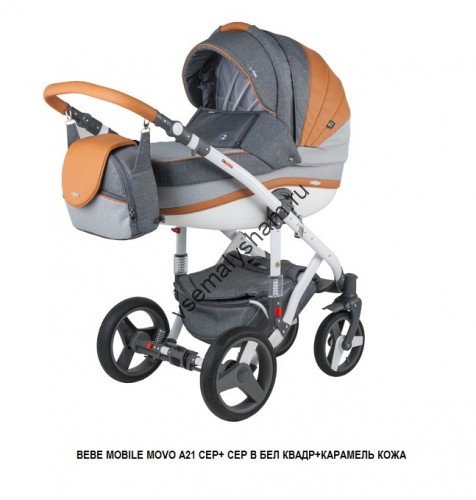 Коляска  2 в 1 BeBe Mobile Movo Camel & Grey