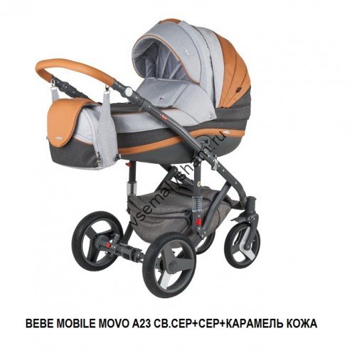 Коляска  2 в 1 BeBe Mobile Movo Camel & Grey