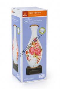 Фигурный Пазл 3D Ваза Английская роза