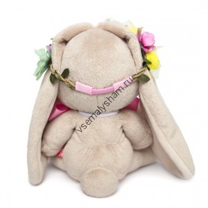 Мягкая игрушка Budi Basa Зайка Ми в веночке и с бантиком 18 см