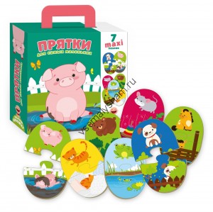 Пазлы-двойняшки для самых маленьких Прятки