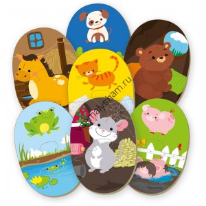 Пазлы-двойняшки для самых маленьких Прятки