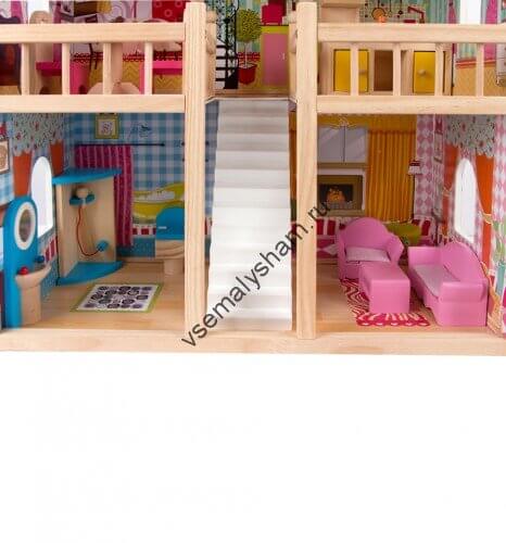 Кукольный дом  Edufun EF4109 с комплектом мебели  