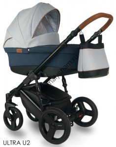 Коляска 2 в 1 Bexa ULTRA  Bexa Ultra U2 серый+т.синий