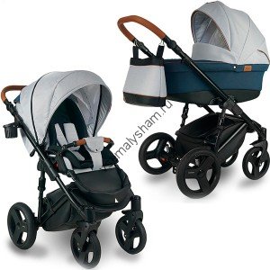 Коляска 2 в 1 Bexa ULTRA   Bexa Ultra U2 серый+т.синий