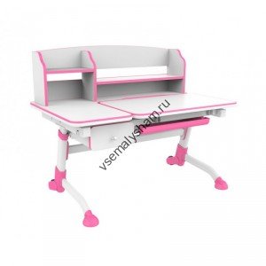 Парта FunDesk Amare с выдвижным ящичком розовый