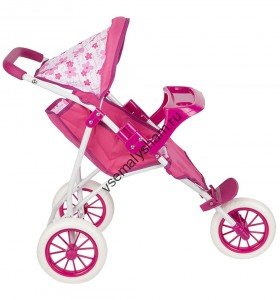 Коляска прогулочная для кукол Игруша 65883T 
