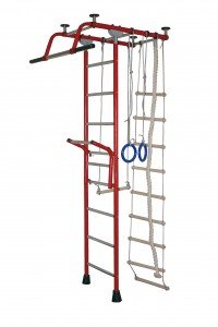 ДСК Крепыш плюс Т с навесным турником Бордовый