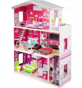Кукольный дом Edufun EF4118 с мебелью