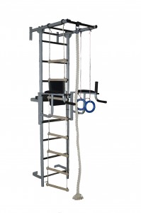 ДСК Крепыш плюс пристенный с брусьями Серый