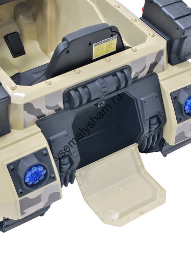 Аккумуляторная детская машина Everflo Tank Khaki ЕА2809
