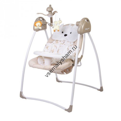 Электрокачели Baby Care Butterfly с адаптером