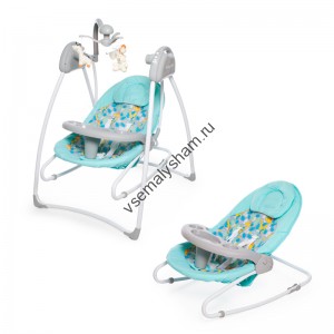 Электрокачели Baby Care Butterfly 2 в 1 с адаптером 