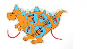 Игрушка Шнурозаврик Оранжевый