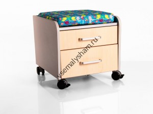 б.дуб подушка голубая со зверятами