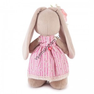 Мягкая игрушка Budi Basa Зайка Ми в деревенском платье 32 см