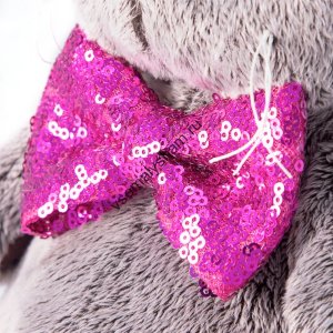 Кот Басик в галстуке-бабочке в пайетках