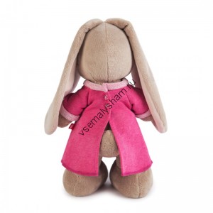 Мягкая игрушка Budi Basa Зайка Ми  в розовом платье с вишенкой 32 см