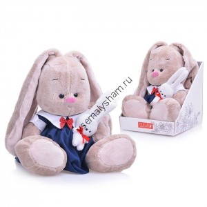 Мягкая игрушка Budi Basa Зайка Ми в синем платье с зайкой 23 см