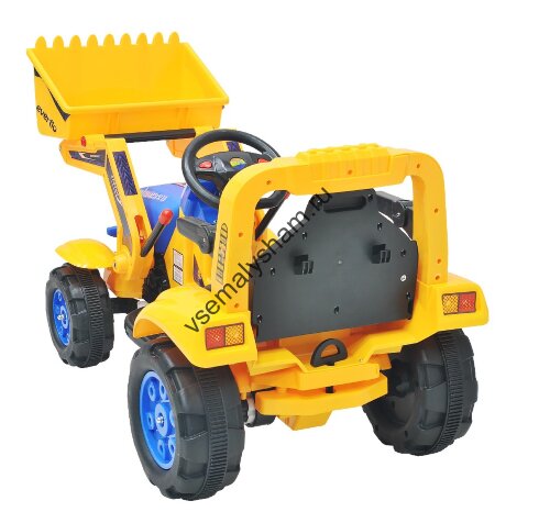 Аккумуляторная детская машина Everflo Yellow tractor ЕА002А