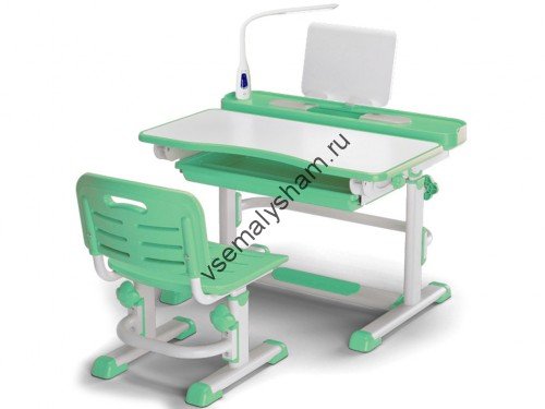 Комплект парта и стульчик Mealux BD-04 New (с лампой)