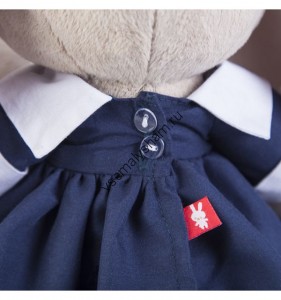 Мягкая игрушка Budi Basa Зайка Ми в синем платье с зайкой 18 см