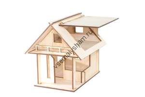 Деревянный конструктор Домик