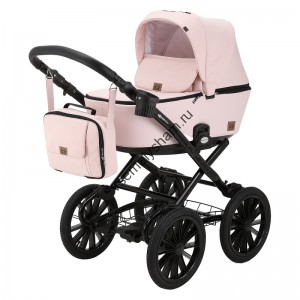 Коляска 3 в 1 Adamex Reggio Retro  Y813 РОЗОВ.ПУДРА+РОЗОВ.ПЕРФ.КОЖА