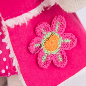 Мягкая игрушка Budi Basa Зайка Ми  в платье и розовой дубленке 32 см