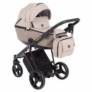 Коляска Adamex Cristiano (3 в 1) CR245 БЕЖ+БЕЖ.ПЕРФ.КОЖА(CR245)