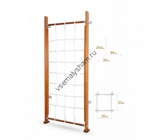 Сеть-лазалка Карусель (к стене) орех